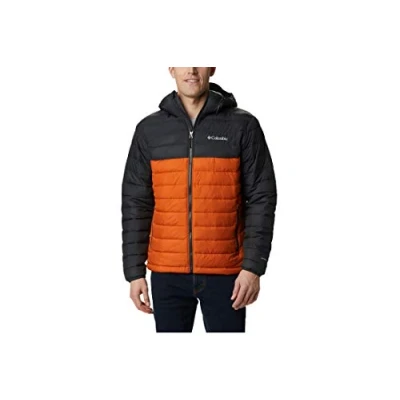 Abbildung von Columbia Powder LITE Hooded Jacket Winterjacke, Herren, Größe: XL, Black