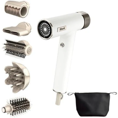 Abbildung von Shark SpeedStyle Leistungsstarker Haartrockner &amp; Gloss Finish HD352DE mit Aufbewahrungstasche