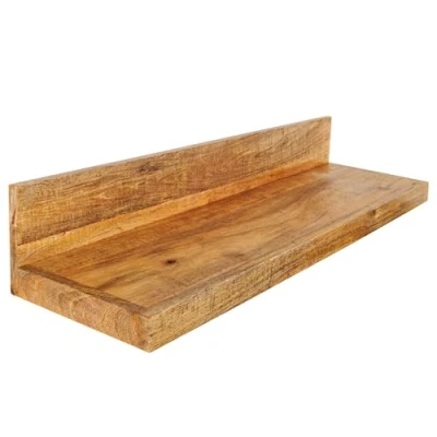 Abbildung von riess ambiente Wandregal MAKASSAR 80cm natur, Einzelartikel 1 tlg., Wohnzimmer · Mango Massivholz handmade Brett lackiert Design