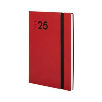 Abbildung von Finocam Kalender Dynamic Mara 2025, Wochenansicht, vertikal, Januar 2025 Dezember 12 Monate, Rot, Spanisch