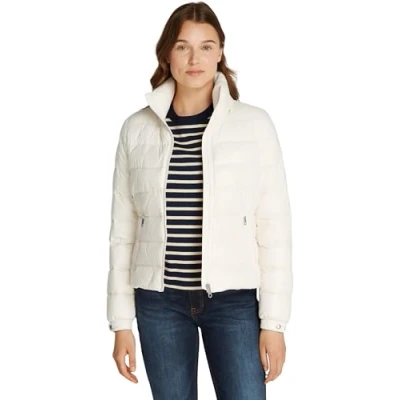 Abbildung von Tommy Hilfiger Damen Steppjacke Down Feminine Gloss Leicht, Elfenbein (Ivory Petal), XL