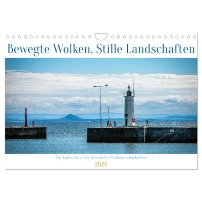 Abbildung von Bewegte Wolken, Stille Landschaften (Wandkalender 2025 DIN A4 quer), CALVENDO Monatskalender