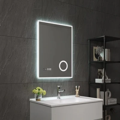 Abbildung von pro.tec Badspiegel, »Lizzano« mit 120 LEDs Aluminiumrahmen 60 x 80 cm Weiß