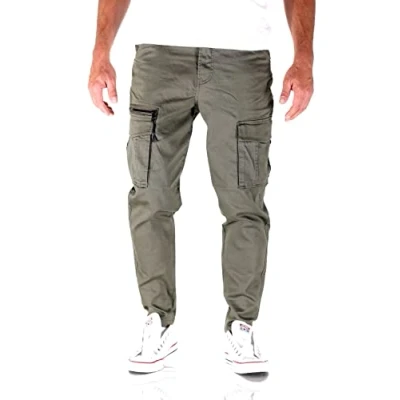 Abbildung von Jack &amp; Jones Jjiace Jjdex Tapered Cargohose, Herren, Größe: 32x36, Dusty olive