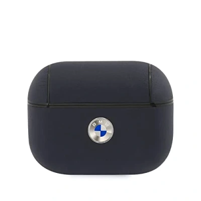 Abbildung von BMW BMAPSSLNA Hülle für AirPods Pro Marine Geniune Leather Silver Logo, Black
