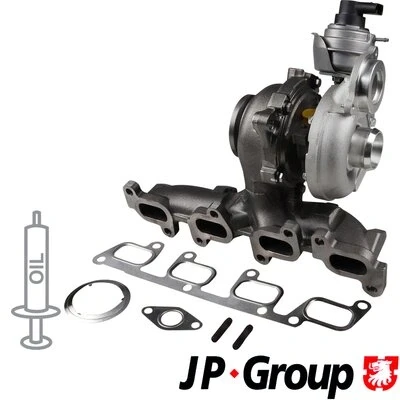 Abbildung von JP GROUP 1117404200 Turbolader Abgasturbolader inkl. Dichtungssatz VOLKSWAGEN: Multivan 5 (7HM, Transporter Bus, Kastenwagen