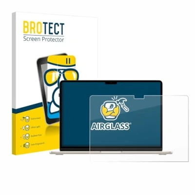 Abbildung von BROTECT Schutzglas für Apple MacBook Air 15&quot; M2 2022 Schutzfolie Panzer Folie Glas [Extrem Kratzfest 9H, Anti Fingerprint, Ultra Transparent]