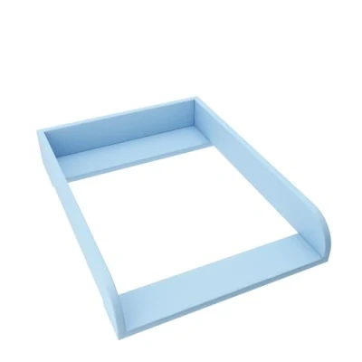 Abbildung von regalik Wickelaufsatz für Hemnes von IKEA, Wickeltischaufsatz 50 cm Kommoden, Abnehmbar Wickelkommode aufsatz, Abgerundeten Frontplatten, Blau, 2 mm ABS Material, 72cm x 54cm