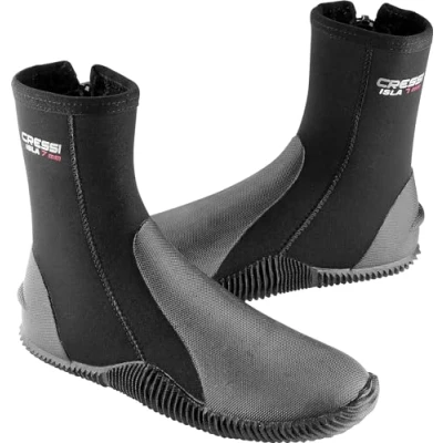 Abbildung von Cressi Isla Boots Unisex Tauchschuhe aus Neopren mit Gummisohle