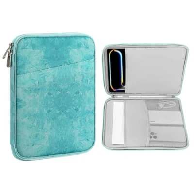 Abbildung von MoKo 9 11&quot; Tablet Tasche Hülle Kompatibel mit iPad Pro 11 M4 2024/11 Zoll Air M2 2024/iPad 10th 10,9 5/4 10,9, Galaxy Tab S9/S8/A8/A7 2022, Meer Grün