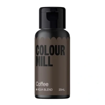 Abbildung von Colour Mill Aqua Blend Coffee Lebensmittelfarbe auf Wasserbasis Lebensmittel Farbe Sehr Intensiv, Hoch Konzentriert, Vegan 20 ml