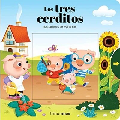 Abbildung von Los tres cerditos: Ilustraciones de Marta Biel (Cuentos clásicos con mecanismos)