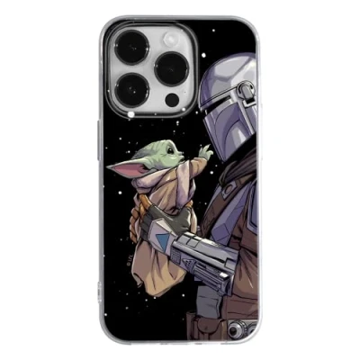 Abbildung von ERT GROUP Handyhülle für Apple iPhone 14 PRO MAX Original und offiziell Lizenziertes Star Wars Muster Baby Yoda 019 optimal an die Form des Handy angepasst, hülle aus TPU