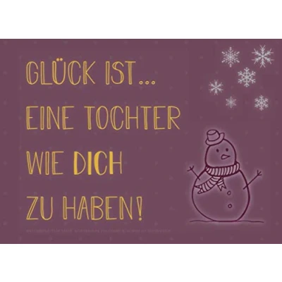 Abbildung von Adventskalender für die Tochter, Gutscheinbuch mit 24 Gutscheinen als Geschenk zum Selbstausfüllen, Glück ist… eine Tochter wie dich zu haben: ... Geschenkidee jede Advent