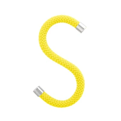 Abbildung von Peppermint Products Loop Hook Textil S KLEIDERHAKEN aus Seil 5er Set (Gelb)