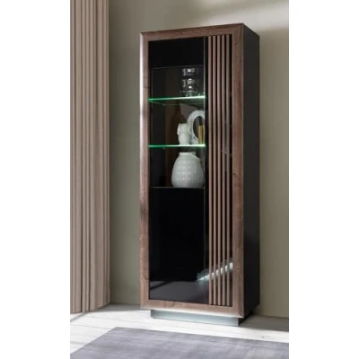 Abbildung von FORTE Highboard &quot;Savona&quot;, Höhe 197 cm, inkl. Lichtleiste im Sockel