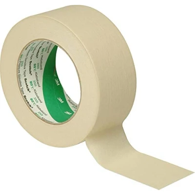 Abbildung von 3M 201E Kreppklebeband, 36 mm x 50 m, Universalband und Maler Profi, Beige (6 er Pack)