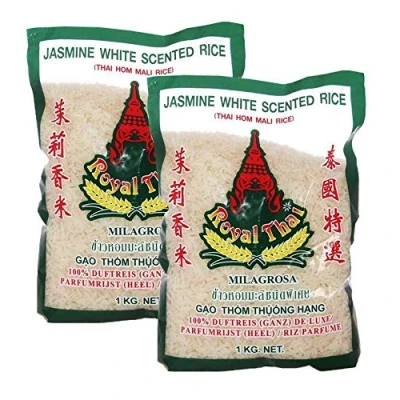 Abbildung von Royal Thai Jasmin Reis mit Jasminduftreis 1kg, 2er Pack, (2x1000g)