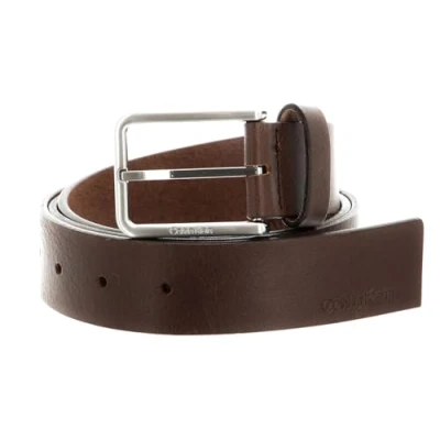 Abbildung von Calvin Klein Warmth Oiled Grain Gürtel, Herren, Größe: 120, Dark brown
