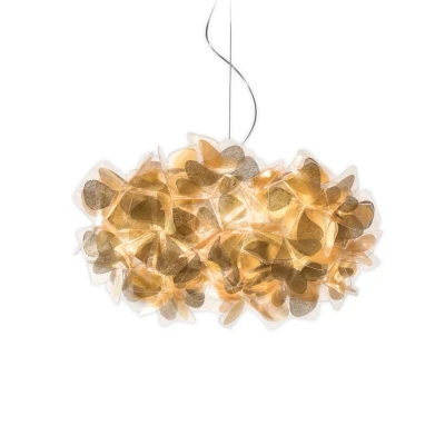 Abbildung von Slamp Hängeleuchte Clizia Mama Non Mama, Ø53cm, gold/klar
