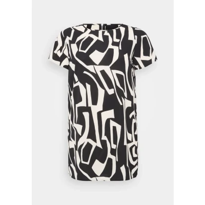 Abbildung von Only Carmakoma Damen Carlux Life Ss Tunic Dress WVN Noos, Black, 44