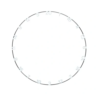 Abbildung von Unicorn Dartscheiben Nummernring Eclipse Ultra Visible Metall Zusätzliche Klarheit und Fokus Standard Weiß
