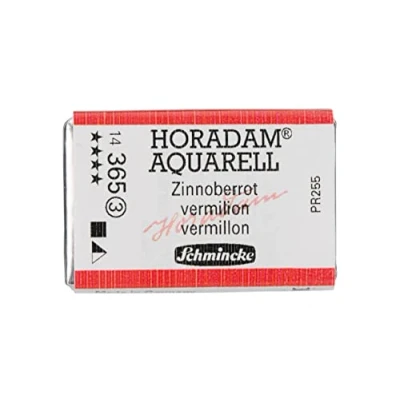 Abbildung von Schmincke HORADAM® AQUARELL feinste Künstler Aquarellfarben, 365 Zinnoberrot, 14 043, 1/1 Näpfchen