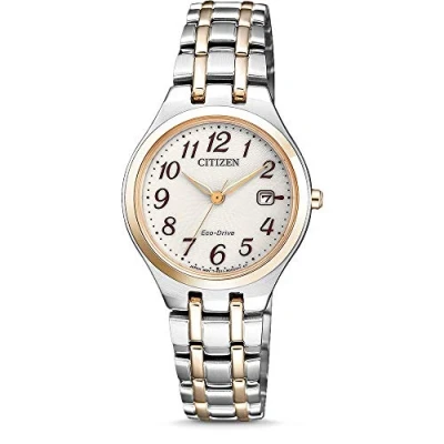 Abbildung von Citizen Solaruhr EW2486 87A, Armbanduhr, Damenuhr, Edelstahlarmband, Datum