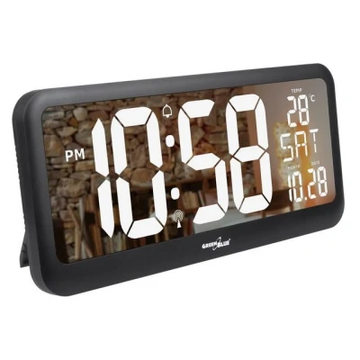 Abbildung von GreenBlue Uhr GB214 (Digitale mit Temperatuursensor 37x17cm)