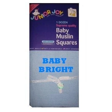 Abbildung von Extra großes Musselin 70x70 Baby Quadrate 100% Baumwolle Tücher für Weiche Waschlappen, Wickeldecke Essentials Neugeborene (Blau, 12 Stück)