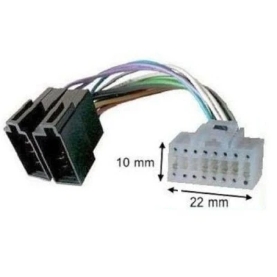 Abbildung von TechExpert Adapter Kabel ISO für Autoradio Alpine 16 polig Weiss