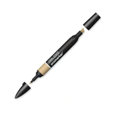 Abbildung von Winsor &amp; Newton &quot; ProMarker 0203272 Professioneller Layoutmarker 2 Spitzen, fein breit für Zeichnungen, Design Layouts Karamel