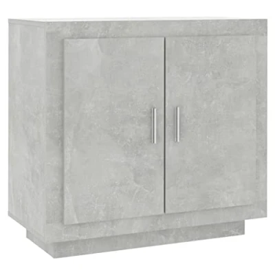 Abbildung von vidaXL Sideboard Kommode Anrichte Schrank Beistellschrank Mehrzweckschrank Standschrank Flurschrank Wohnzimmer Betongrau 80x40x75cm Holzwerkstoff