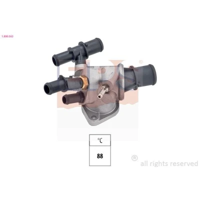 Abbildung von EPS 1.880.563 Kühlwasserthermostat 88 Made in Italy OE Equivalent mit Dichtung ALFA ROMEO: 156 Sportwagon, Limousine, 166, FIAT: Multipla