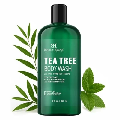 Abbildung von Botanic Hearth Tiefenreinigung und erfrischend: Mit Teebaumöl Pfefferminzöl reinigt dieses Teebaum Badewasser tief sorgt gleichzeitig für ein erfrischendes belebendes Gefühl