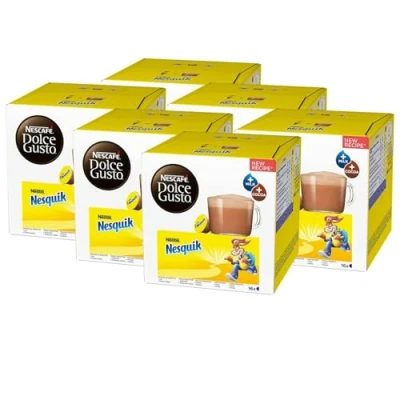 Abbildung von Nescafé Dolce Gusto Nesquik, Kakao, Schokolade, 6er Pack, 6 x 16 Kapseln