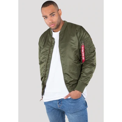 Abbildung von Alpha Industries MA1 VF 59 LONG Bomberjacke Dark green, Herren, Größe: Medium, green
