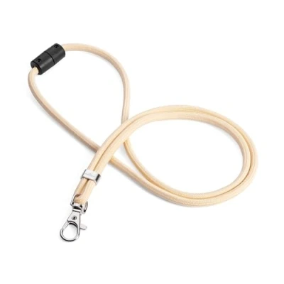 Abbildung von Durable Schlüsselband aus recyceltem rPET mit Karabiner, Bandlänge 46 cm, 10 Stück, beige, 824116