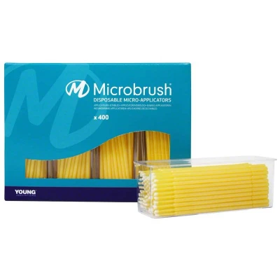 Abbildung von Microbrush Plus Applikatoren 400er fein gelb 400
