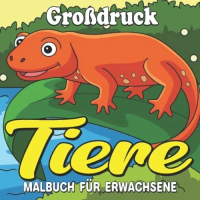 Abbildung von tiere malbuch für Erwachsene: Mutige &amp; einfache Ausmalbilder erwachsene zum Ausmalen einfacher
