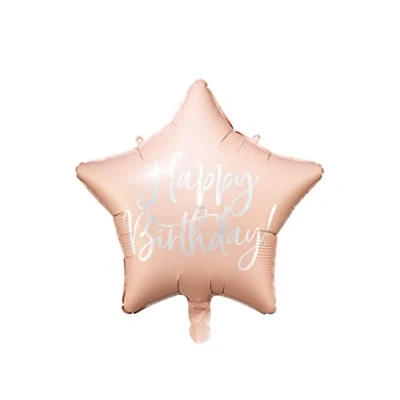 Abbildung von PartyDeco FB93 081PJ KARTON, Pink, Stern, Folie, Geburtstag, Englisch, 40 cm