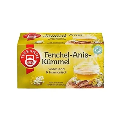 Abbildung von Teekanne Fenchel Anis Kümmeltee 60g, 20 Beutel Aromatischer Tee Natürlish Kräutertee 1 Packung