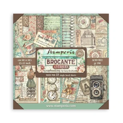 Abbildung von Stamperia Brocante Antiques 12x12 Inch Paper Pack (Single Face) (SBBXLB14)