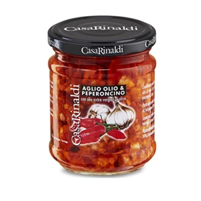 Abbildung von Casa Rinaldi Aglio Olio &amp; Peperoncino / Knoblauch u. Chili in Öl 190 gr.
