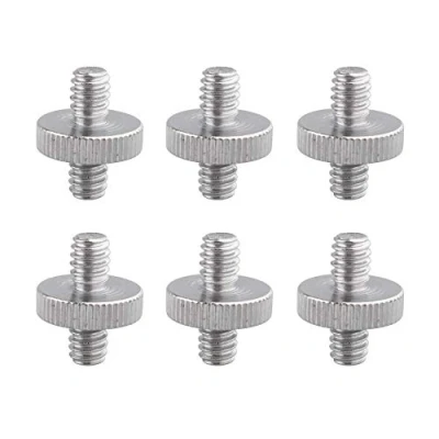Abbildung von Jopto 6 Stück 0,64 cm männlich auf männlich, Metall Gewinde Adapter, Stativschraube, Konverter für Kamera, Stativ, Einbeinstativ, Schulter Rig, Lichtständer, Kamerakäfig