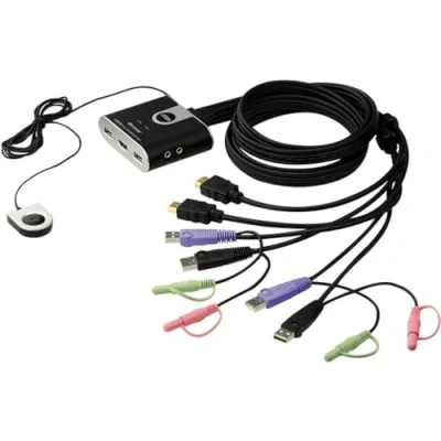 Abbildung von Aten CS692 AT KVM 2X USB/HDMI/Audio Switch, 2 Ports, 1920x1200, Umschlater