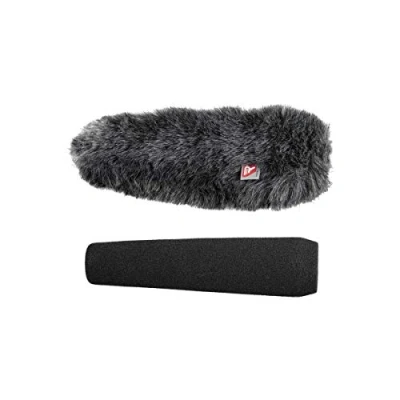Abbildung von Rycote 055210 ME66 Windschutz für Shotgun Mikrofone, Schaumstoff und Fell, 18 cm