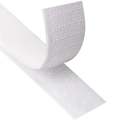 Abbildung von Blooven Klettband Selbstklebend 8 Meter Extra Stark, Doppelseitig Klebende mit Klettverschluss 20mm Breit Selbstklebendes Klebepad Flauschband und Hakenband (Weiß)