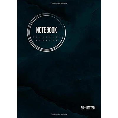 Abbildung von Dotted Notebook B6: Journal Notebook, Marble Teal Black, Cool Circle Design, Dot Grid Matrix, Traveler, Small, Soft Cover, Numbered Pages, No Bleed (B6 Journals, Band 22)