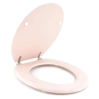 Abbildung von Gelco Design Dolce WC Sitz, Holzwerkstoff, Rosa, 44 x 37,5 5,5cm